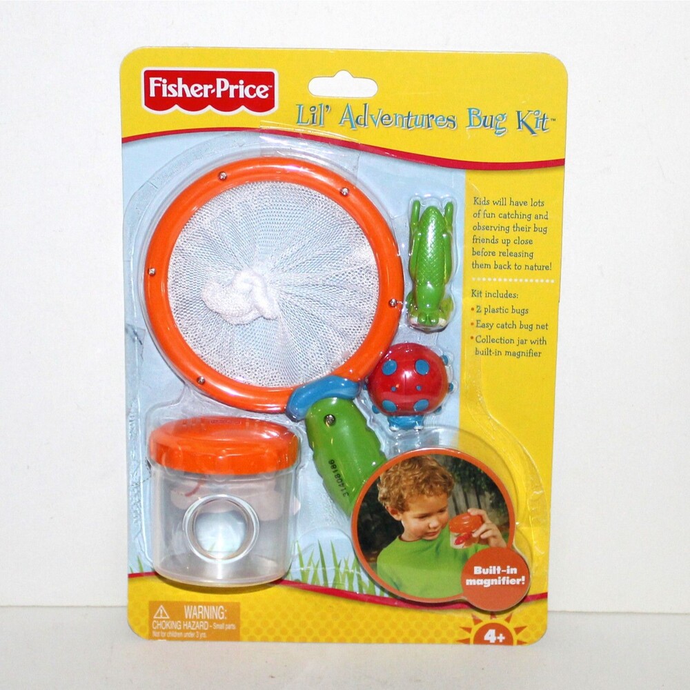 Fisher Price Lil Adventures Bug Kit Mattel 2009 garden yard game Open Box